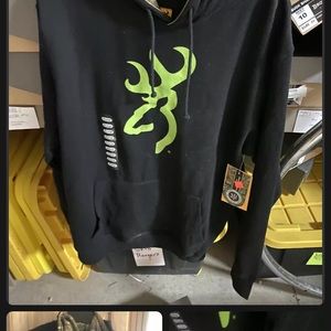 Browning Black And Green Buckmark Sweatshirt 3XL.